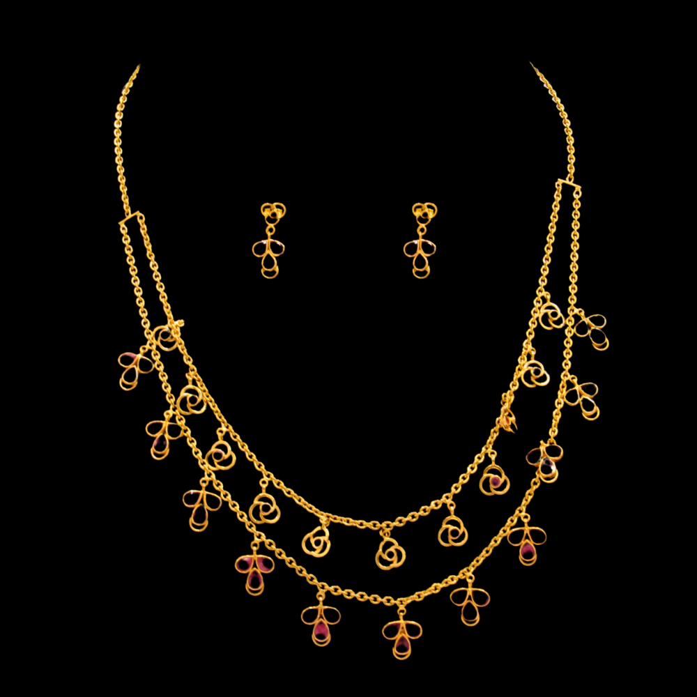 22K Gold Necklace Set